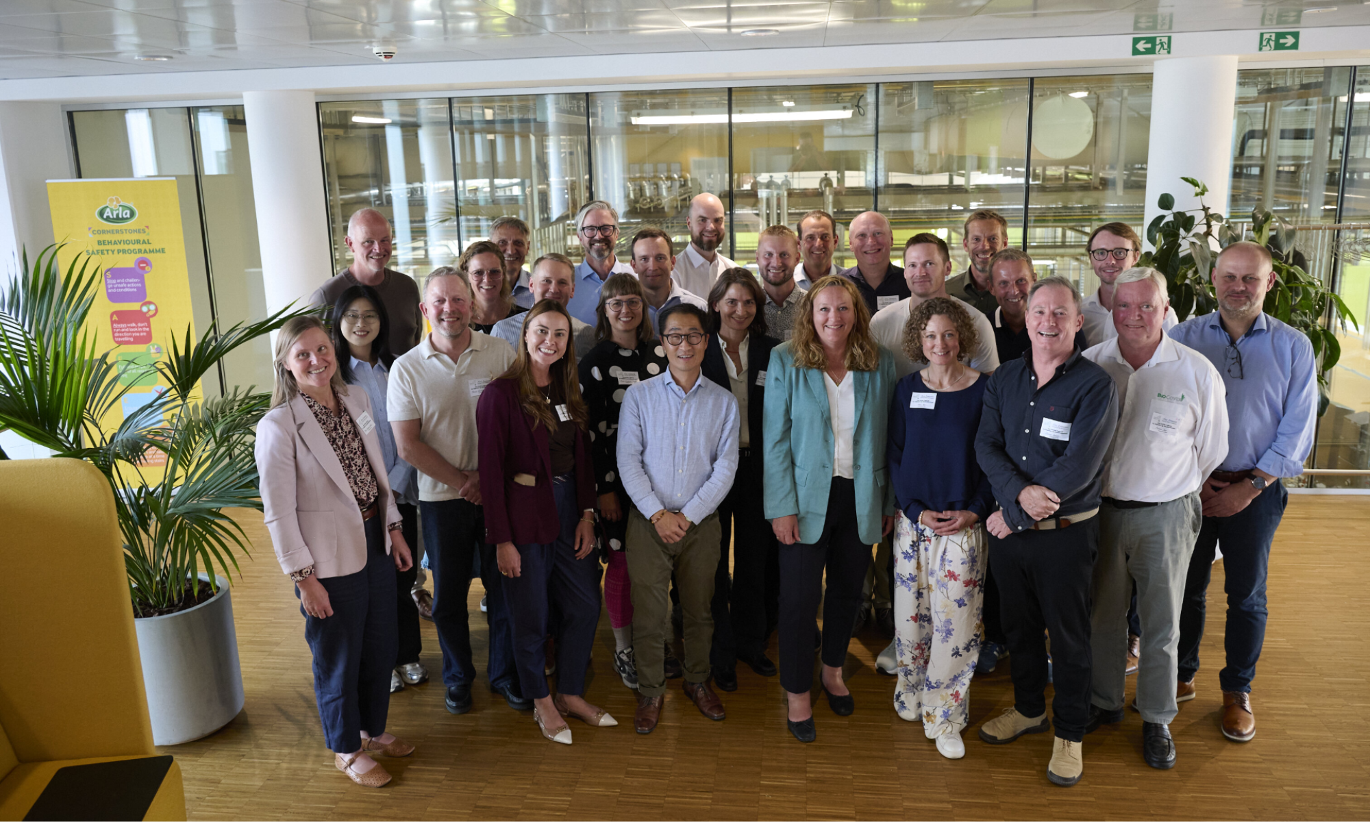 Participants at an innovation partnership event hosted at the Arla Foods Ingredients Innovation Centre.
